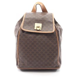 Céline Mochila Celine Macadam Marrom