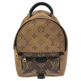 Louis Vuitton Monogram Reverse Palm Springs Backpack Mini Brown