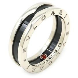 Bulgari Bvlgari B.zero1 Save the Children Ring Black Silvery