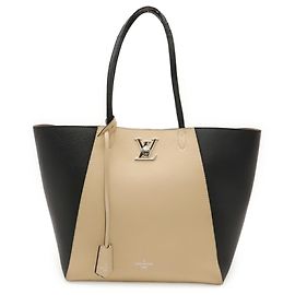 Sac Cabas Lockme de Louis Vuitton Noir Beige Autre