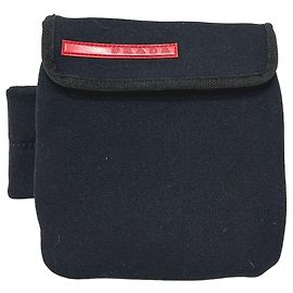 Borsa a tracolla Prada MV563 in nylon nero Nero