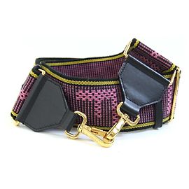 Fendi Shoulder Strap You 8VA134 Black Pink Golden Yellow