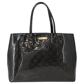 Borsa Louis Vuitton Wilshire Monogram Vernis MM Blu