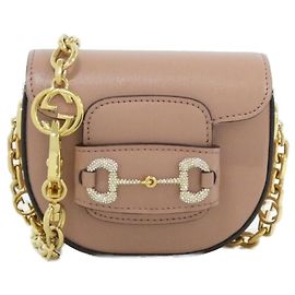 Bolsa de Ombro Gucci Horsebit 1955 Rosa