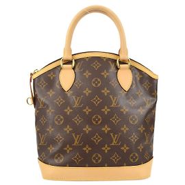 Borsa Lockit Louis Vuitton in tela Monogram verticale Marrone