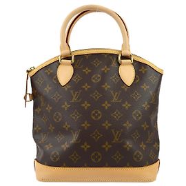 Borsa Lockit Louis Vuitton in tela Monogram verticale Marrone