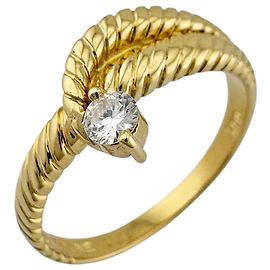 Céline Celine 18K Gold Diamond Band Ring Golden