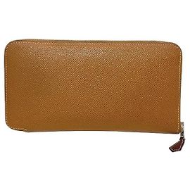 Hermès Hermes Azap Long Silk'in Epsom Long Wallet Brown