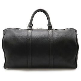 Louis Vuitton Tobaco Keepall 50 Boston Bag Black