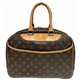 Louis Vuitton Deauville Monogram Handbag Brown