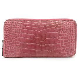 Hermès Cartera larga Azap de cocodrilo Hermes Rosa