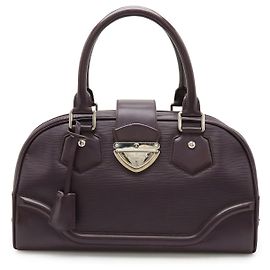 Louis Vuitton Bowling Montaigne GM Epi Handtasche Lila