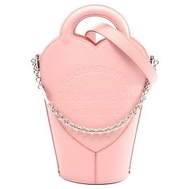 Borsa in pelle mini crossbody Tiffany & Co Rosa