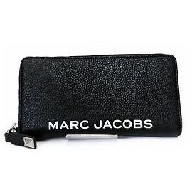 Cartera de cuero de ternera con logo MARC JACOBS Negro