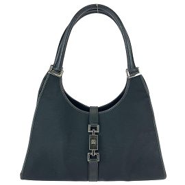 Borsa Tote in Tela/Cuoio Gucci Jackie Nero