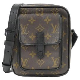 Louis Vuitton Christopher Monogram Shoulder Bag Brown