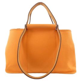 Sac Hermès Cabag Elan PM Toile Officier Vache Hunter Orange