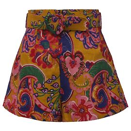 Shorts Lovestruck Zimmermann en lin multicolore Multicolore
