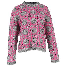 Pull Dior 2024 en polyamide gris avec motif Cannage Gris