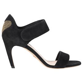 Christian Dior Dior Studded Accents Sandals in Black Suede Black
