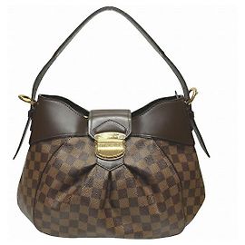 Bolsa de Ombro Damier Sistina MM da Louis Vuitton Marrom