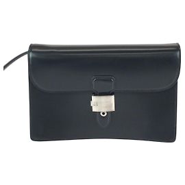 Alfred Dunhill Dunhill Leather Clutch Bag Black