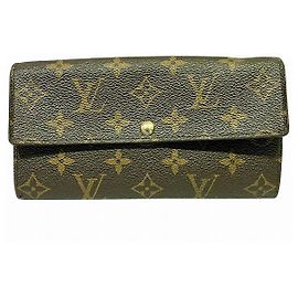 Carteira Longa Monograma Sarah da Louis Vuitton Marrom