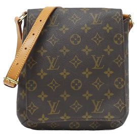 Borsa a Spalla Musette Salsa Monogram Louis Vuitton Marrone