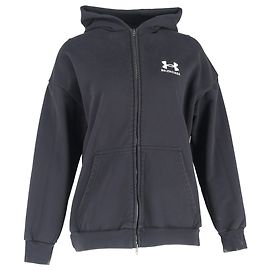 Felpa con zip Balenciaga x Under Armour in cotone nero Nero