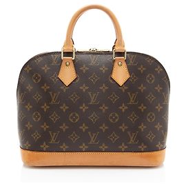Louis Vuitton Vintage Monogramm Canvas Alma PM Handtasche Braun