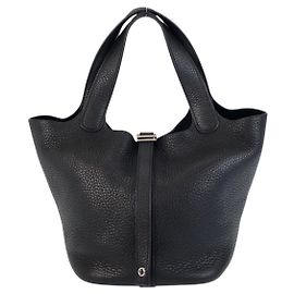 Borsa Hermès Picotin Lock PM Nera Nero