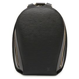 Louis Vuitton Epi Leather Mabillon Backpack Black