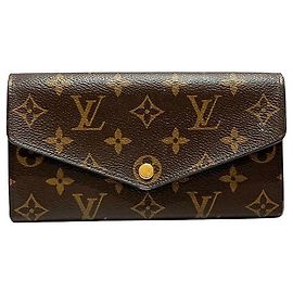 Carteira Longa Monograma Sarah da Louis Vuitton Marrom