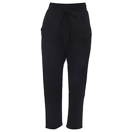 Nili Lotan Drawstring Straight-Leg Pants in Black Cashmere Black