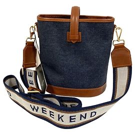 Borsa a Spalla Weekend Max Mara VASAIODENIM Blu