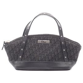 Borsa Trotter in tela e pelle Dior Street Chic Nero
