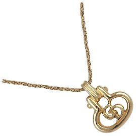 Christian Dior Collana Dior CD D'oro Metallico