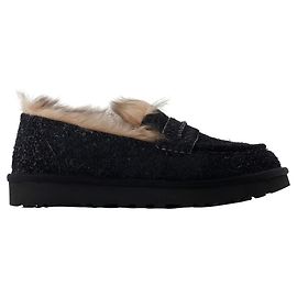 Ellis Slipper - UGG - Leder - Schwarz Schwarz