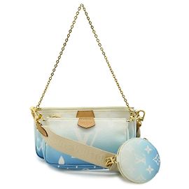 Borsa a Spalla 2 in 1 Multi Pochette Accessoires Monogram Louis Vuitton Blu