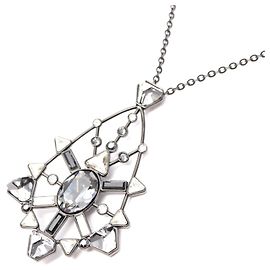 Collana in Cristallo Placcato Oro Swarovski Nero