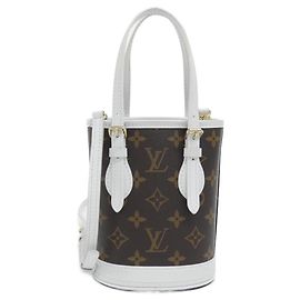 Sac seau en toile enduite Monogram LV Match de Louis Vuitton Marron