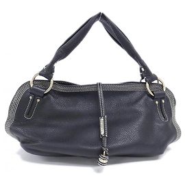 Céline Sac à main en cuir Bittersweet de Celine Noir