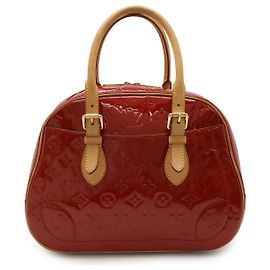 Louis Vuitton Summit Drive Monogram Vernis Handbag Red