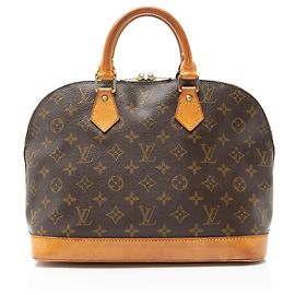 Louis Vuitton Vintage Monogramm Canvas Alma PM Handtasche Braun