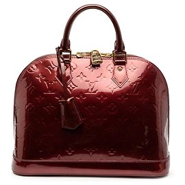 Louis Vuitton Monogram Vernis Alma PM Roja
