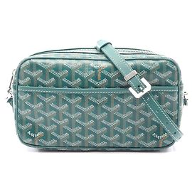 Bolsa de Ombro Goyard Cap Vert PM em Couro PVC Verde