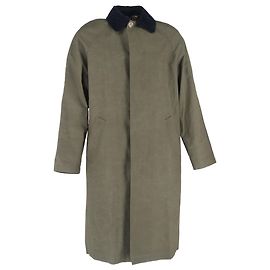 Apc Abrigo de algodón verde con cuello de pana A.P.C. Multicolor