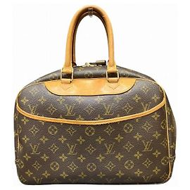 Louis Vuitton Deauville Monogram Handbag Brown