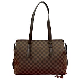 Bolsa Tote Damier Chelsea Louis Vuitton Marrom