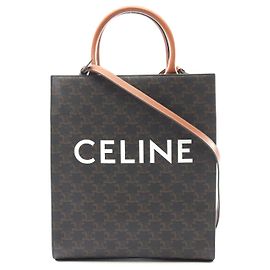 Céline Borsa Tote Cabas Verticale Piccola Triomphe di Celine Nero